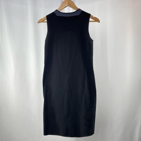 Vince Multi Stitch Wool‎ Dress in Black Hematite Size Small - Picture 5 of 7
